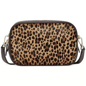 KATE SPADE NEW YORK Astrid Leopard Small Leather Camera Bag